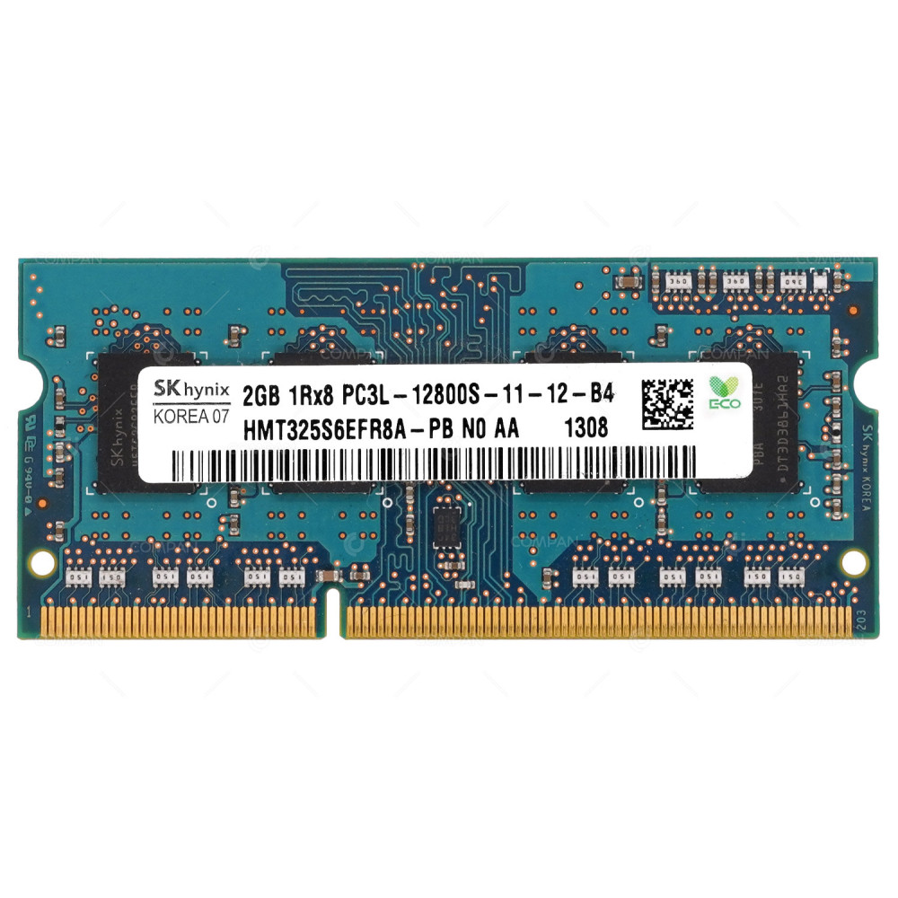 HMT325S6EFR8A-PB HYNIX 2GB 1RX8 PC3L-12800S DDR3 1600MHZ 204 PIN SODIMM MEMORY -